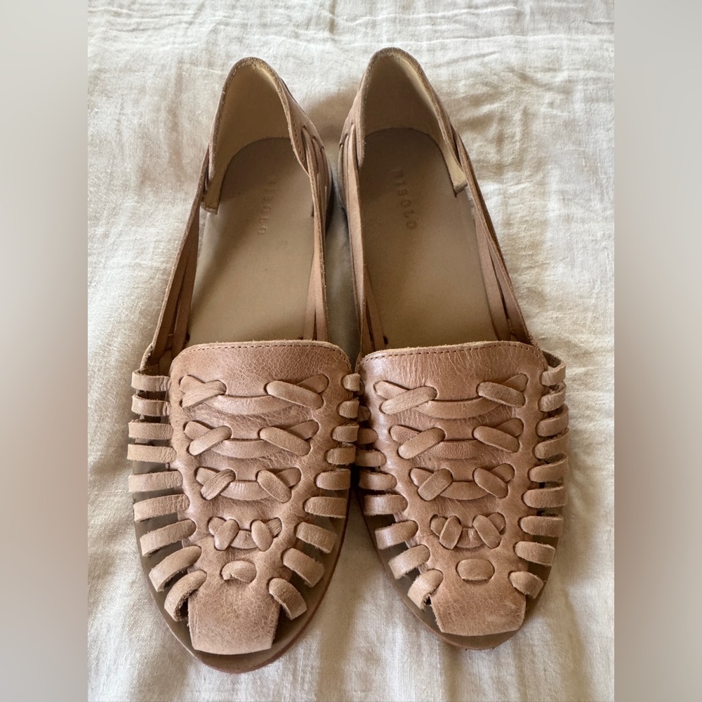 Nisolo Woven Leather Sandals - Tan